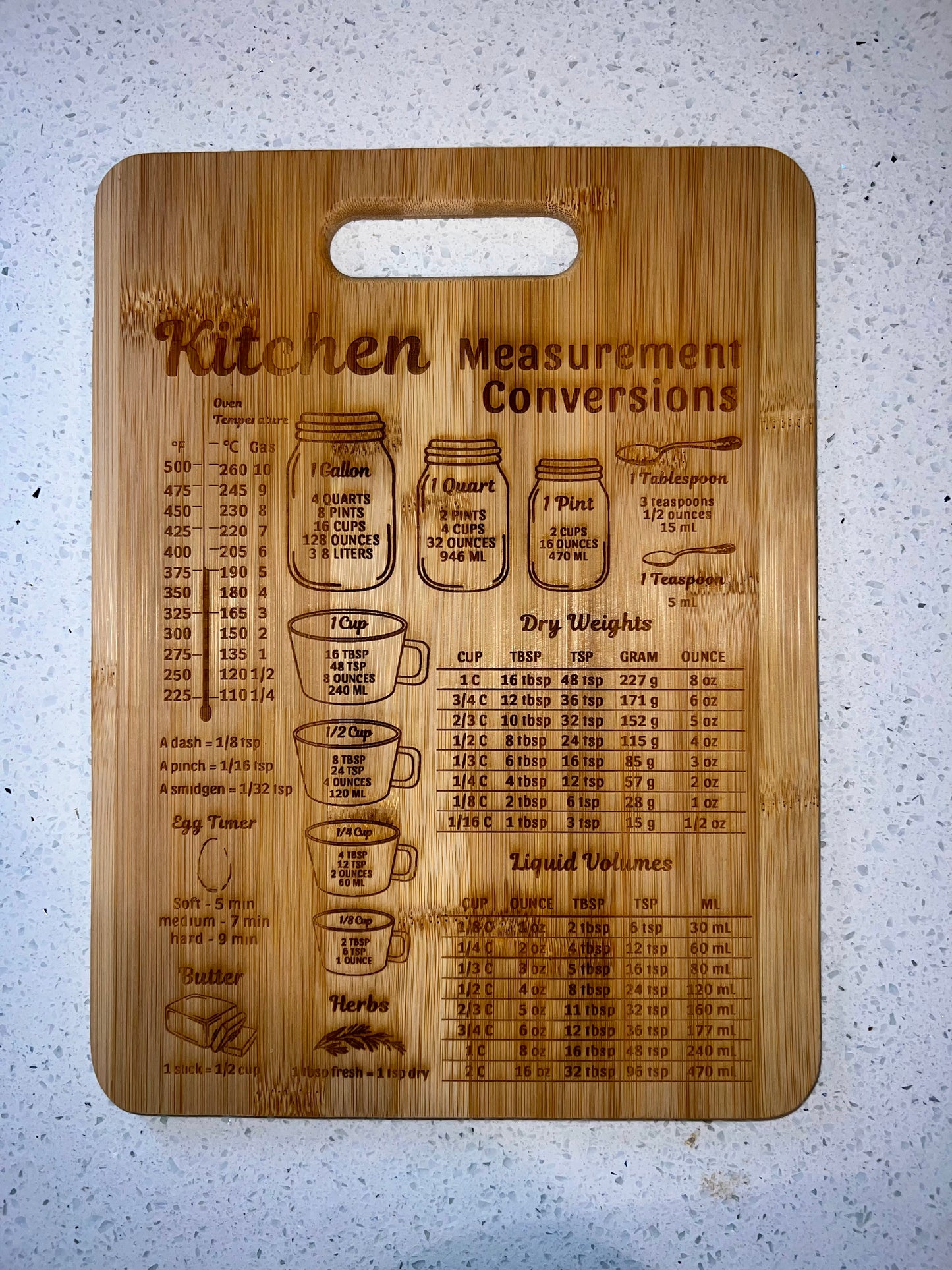 Bamboo Cutting Board 13”x9