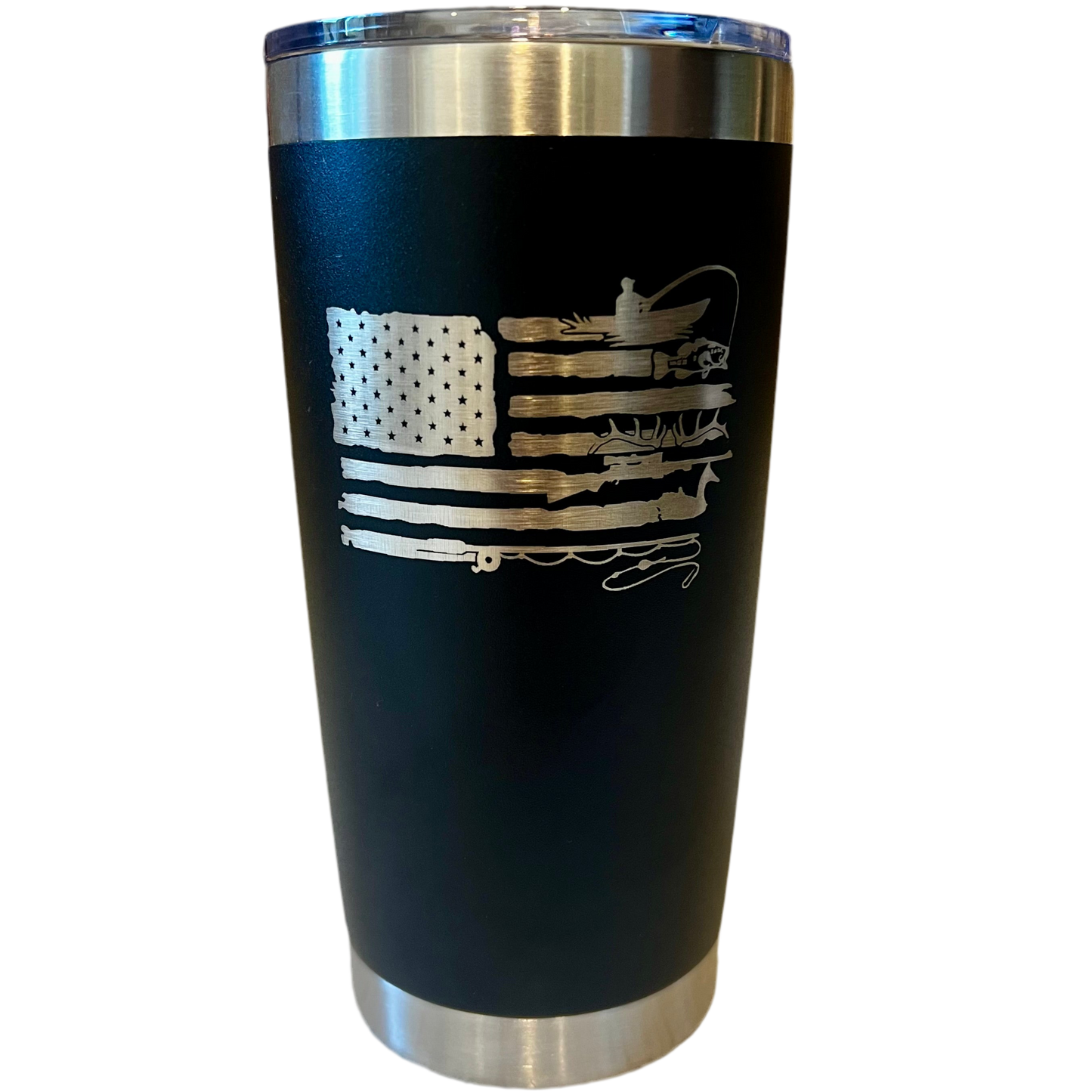American Flag Tumbler
